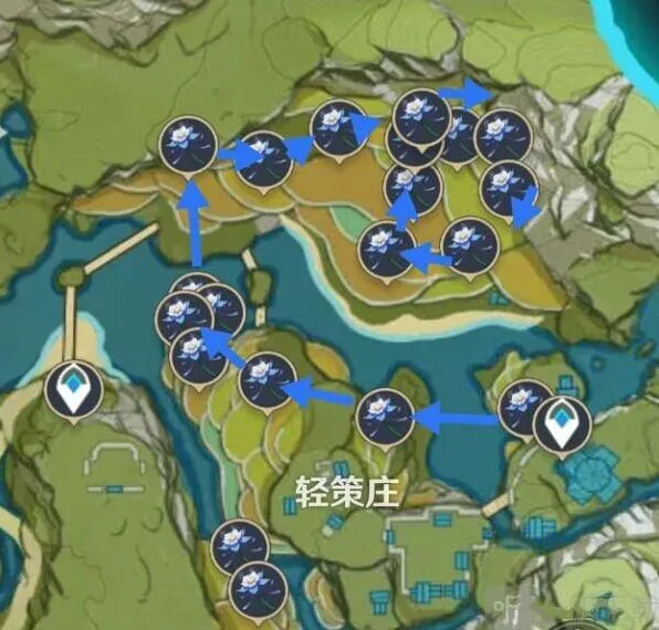 一路：琉璃百合采集点分布图位置一览2022