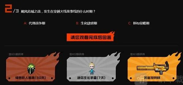穿越火线答案是什么