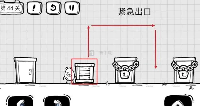 茶叶蛋大冒险第44关紧急出口步骤攻略