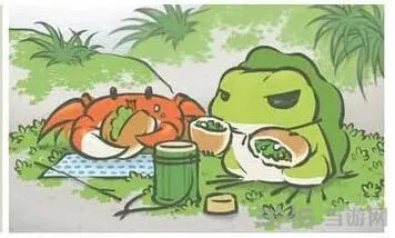 旅行青蛙草地野餐明信片稀有获取