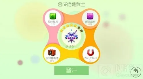 《球球大作战》五星绝地武士合成材料流程