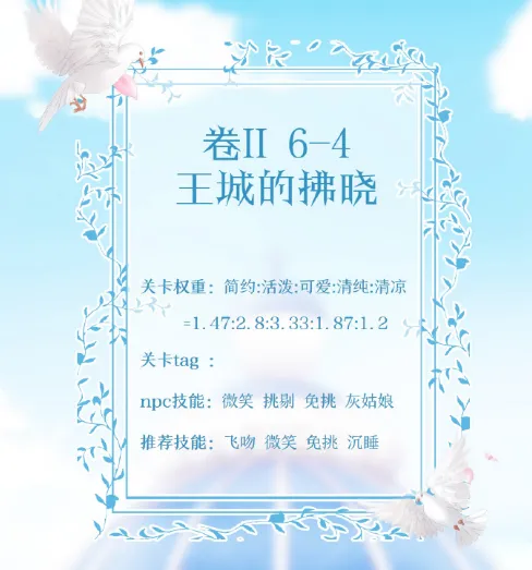 奇迹暖暖第二卷6-4王城的拂晓S攻略
