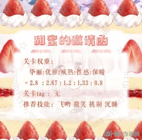 奇迹暖暖甜蜜的邀请函第一天梦幻甜点攻略大全