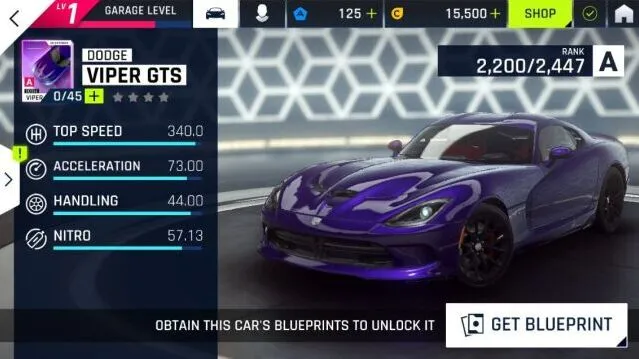 狂野飙车9道奇Viper Gts入手建议 性能分析