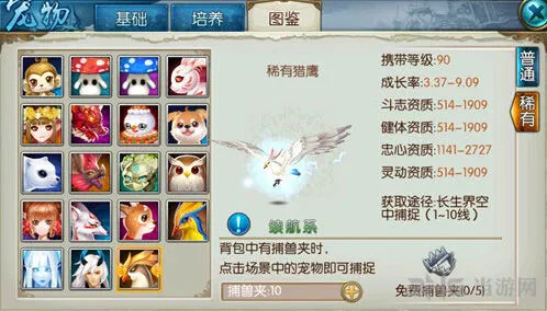 《诛仙》稀有猎鹰捕捉攻略大全