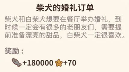 动物餐厅柴犬的婚礼有什么用 订单解锁流程