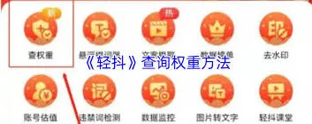 轻抖查看抖音权重操作指南