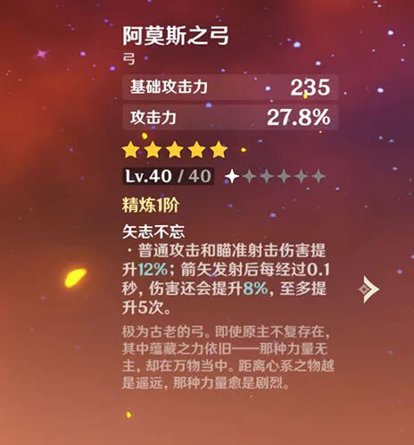 原神痛苦之弓阿莫斯适合角色一览