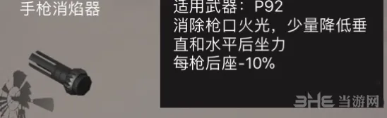 荒野行动手枪消焰器全面解析