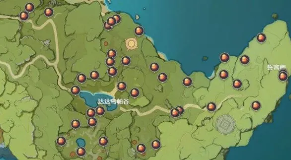 原神日落果采集攻略 分布图详解