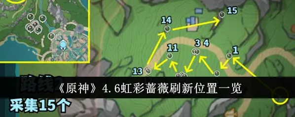原神4.6虹彩蔷薇采集玩法详解