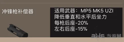 《荒野行动》冲锋枪补偿器效果介绍 后坐力降低详解