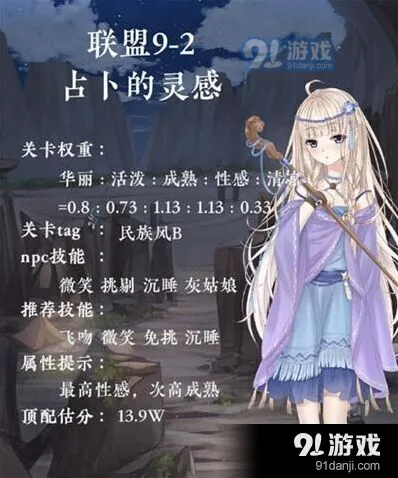 《奇迹暖暖》联盟9-2占仆的灵感详解