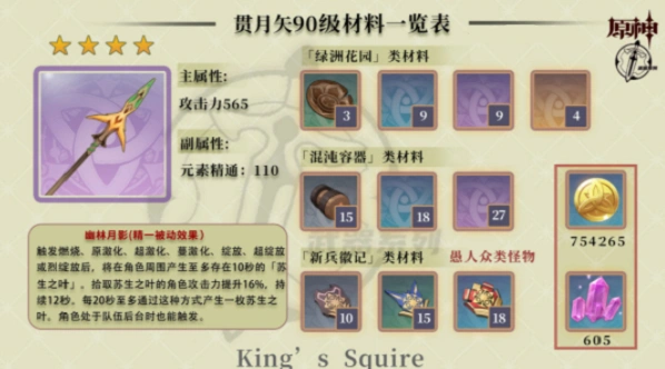 原神贯月矢武器获取方式教学