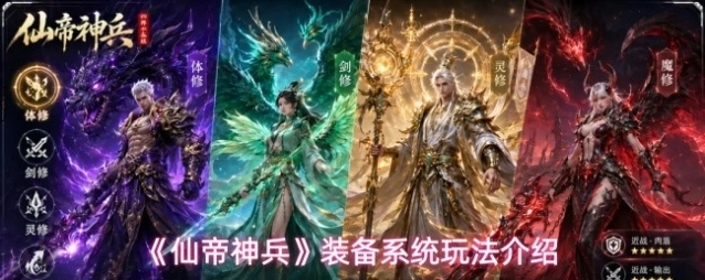 《仙帝神兵》装备系统玩法介绍