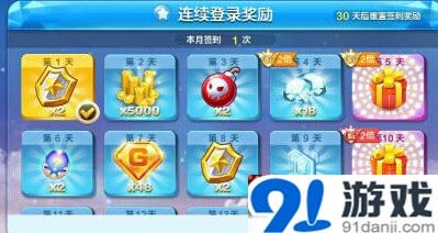 《天天酷跑》8月签到奖励手册