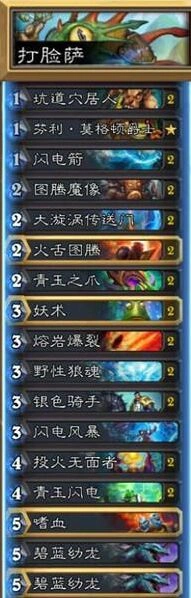 炉石传说打脸萨卡组构筑详解