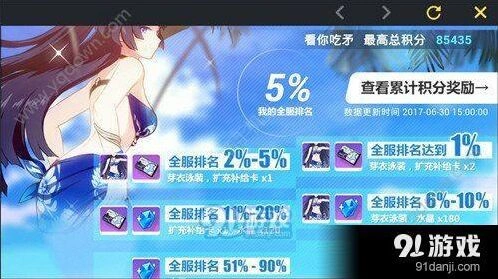 崩坏3夏日祭单人关卡怎么拿高分