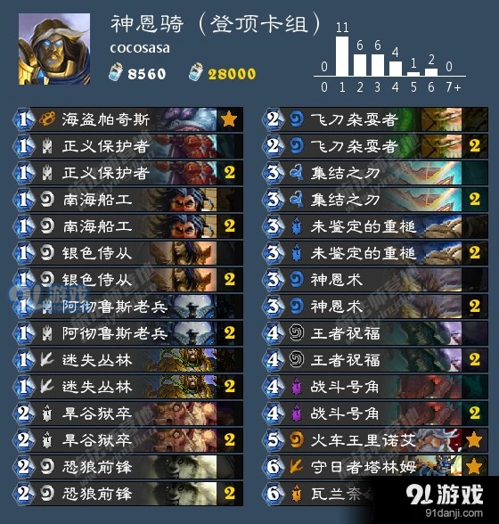 炉石传说神恩骑卡组实战解析
