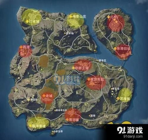 荒野行动雾天落点选择大全