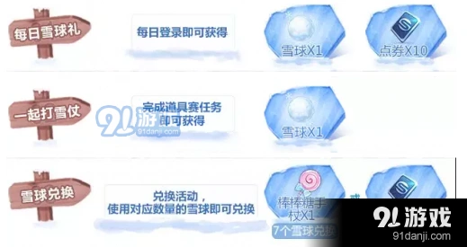 QQ飞车手游雪球获得方法