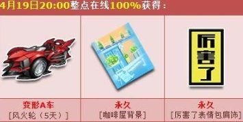 QQ飞车4月19日活动福利玩法攻略