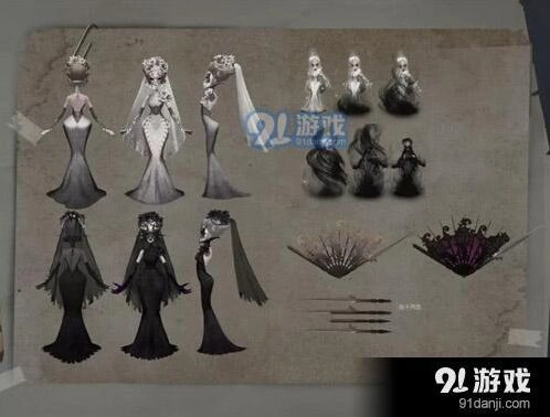 第五人格红蝶婚纱皮肤细节展示