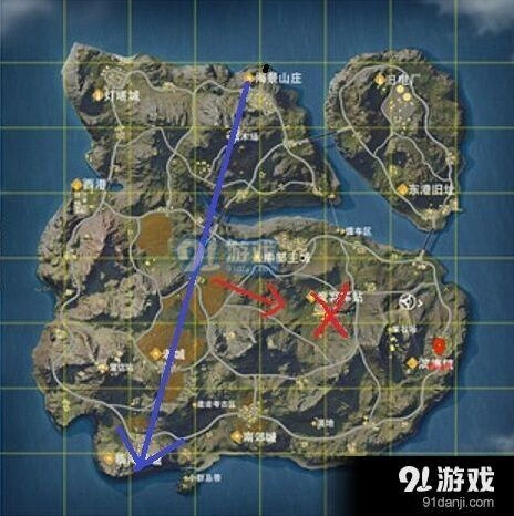荒野行动跳伞飞远技巧分享