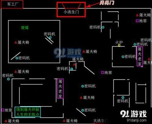 第五人格军工厂两扇门的规律分析攻略