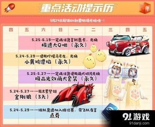 QQ飞车5月夏日祈愿赛车技巧