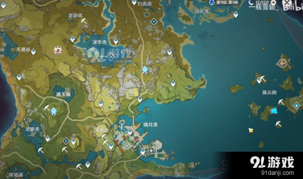 原神水晶矿点在哪里 详细路线