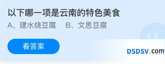 以下哪一项是云南的特色美食
