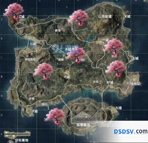 和平精英祈愿树位置分布 详细攻略