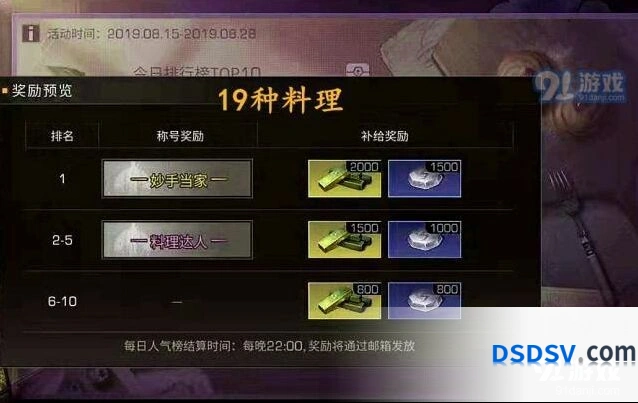 明日之后料理大赛食谱分享 新增菜品详细整理