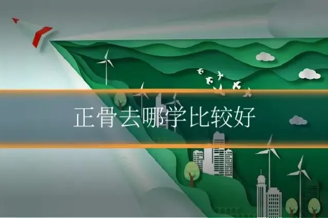 正骨去哪学比较好