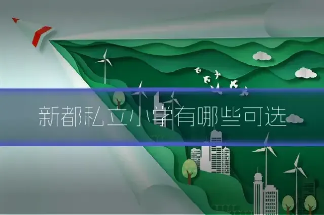新都私立小学有哪些可选