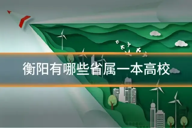 衡阳有哪些省属一本高校