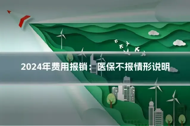 2024年费用报销:医保不报情形说明