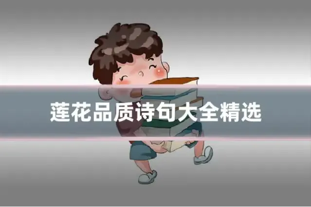 莲花品质诗句大全精选
