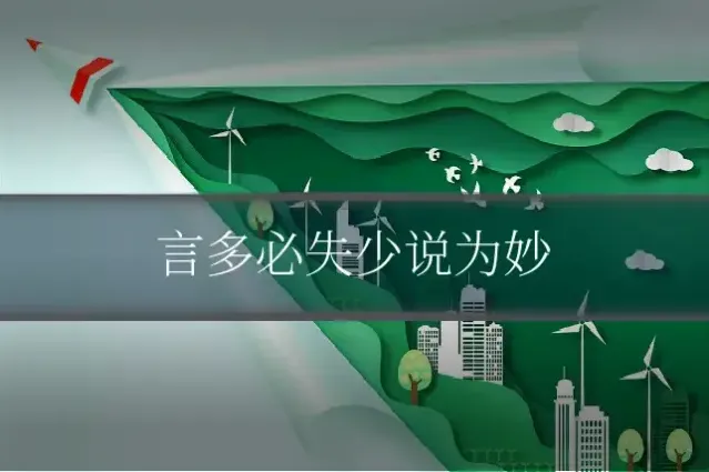 言多必失少说为妙
