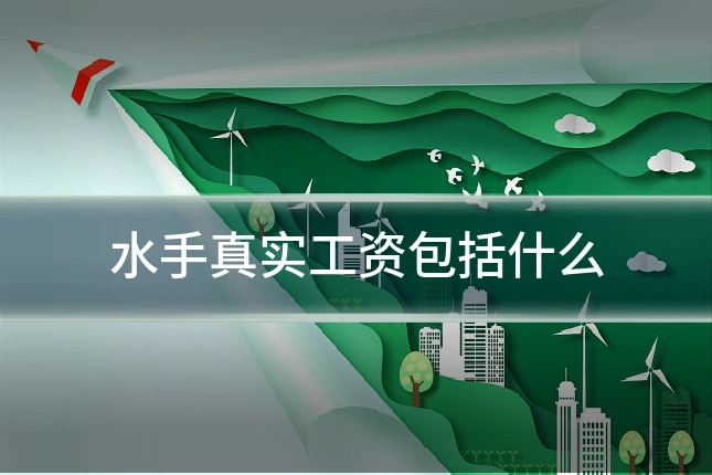 水手真实工资包括什么