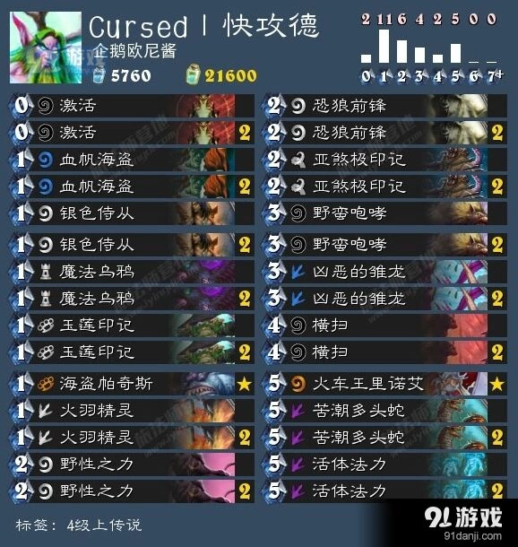 炉石传说5月7日卡组日报：馆长骑卡组构成