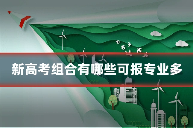 新高考组合有哪些可报专业多