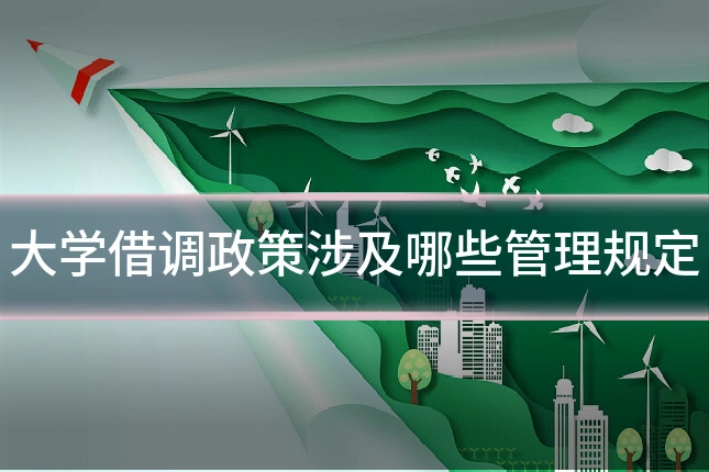 大学借调政策涉及哪些管理规定