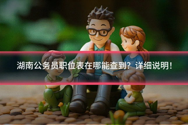 湖南公务员职位表在哪能查到？详细说明！