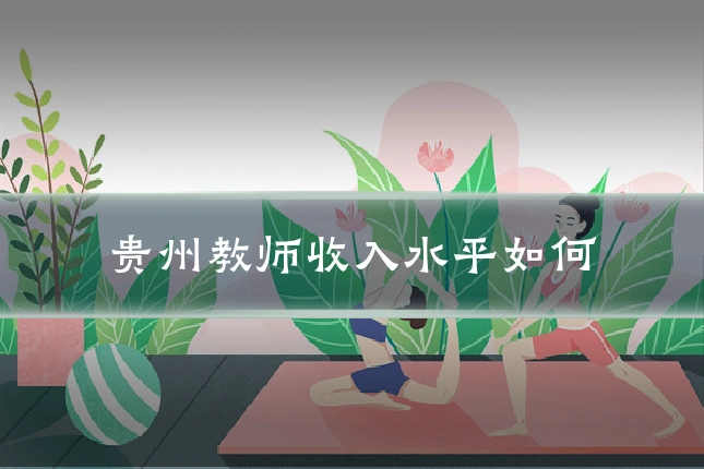 贵州教师收入水平如何