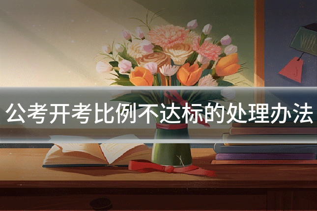 公考开考比例不达标的处理办法