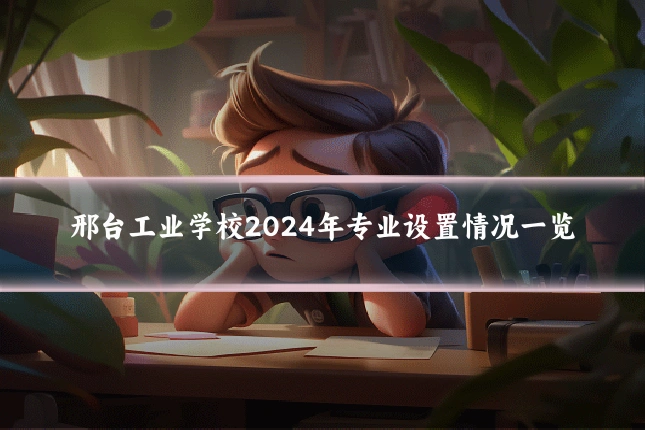 邢台工业学校2024年专业设置情况一览