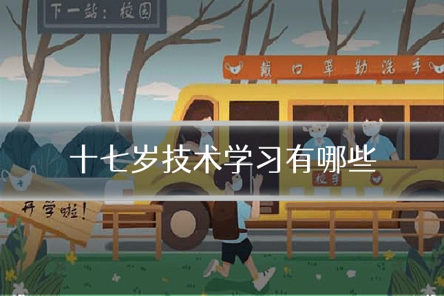 十七岁技术学习有哪些