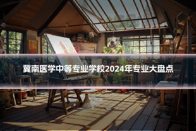 冀南医学中等专业学校2024年专业大盘点